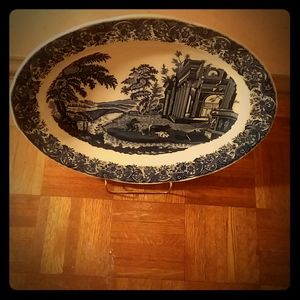 Porcelain detailed  designed platter